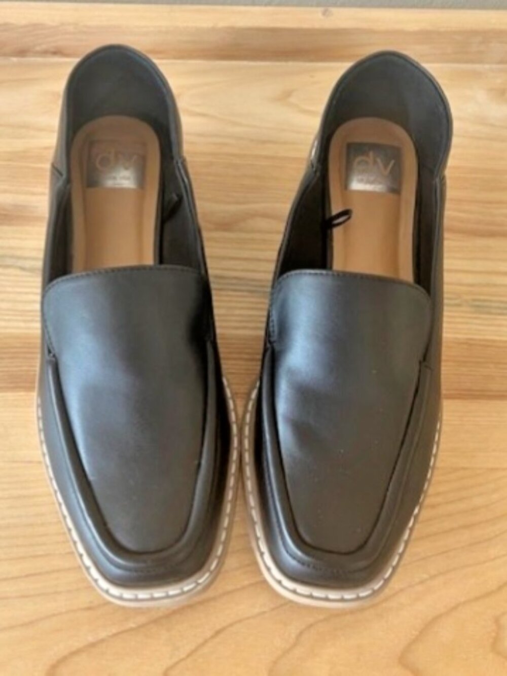 Dolce Vita Flirty Black Leather Loafers Women’s Size 8 Slip-On Super Soft